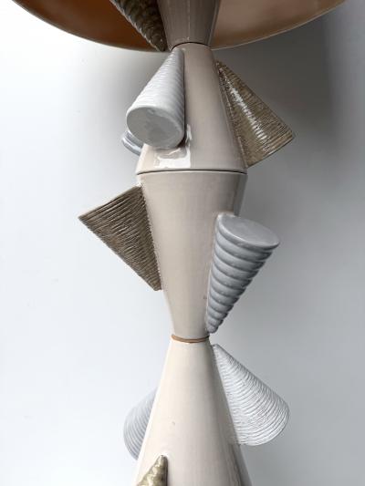 Antonio Cagianelli Contemporary Ceramic Cones Floor Lamp by Antonio Cagianelli Italy