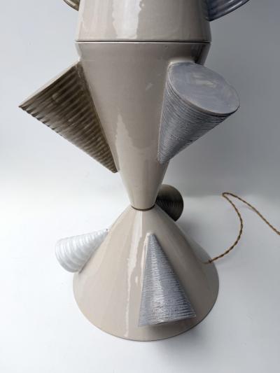Antonio Cagianelli Contemporary Ceramic Cones Floor Lamp by Antonio Cagianelli Italy