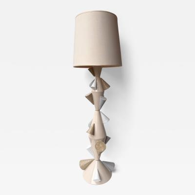 Antonio Cagianelli Contemporary Ceramic Cones Floor Lamp by Antonio Cagianelli Italy