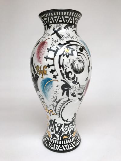Antonio Cagianelli Contemporary Ceramic Vase by Antonio Cagianelli Italy