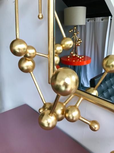 Antonio Cagianelli Contemporary Mirror Atomic Gold Leaf by Antonio Cagianelli Italy