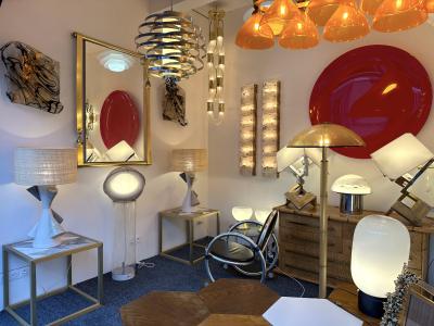 Antonio Cagianelli Contemporary Pair of Ceramic Cone Lamps by Antonio Cagianelli Italy