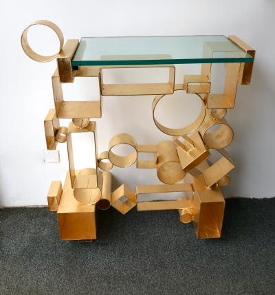 Antonio Cagianelli Contemporary Pair of Console Geometry by Antonio Cagianelli Italy