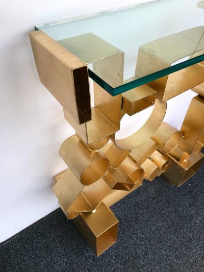 Antonio Cagianelli Contemporary Pair of Console Geometry by Antonio Cagianelli Italy
