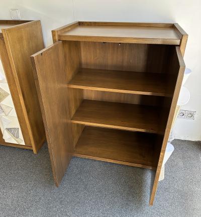 Antonio Cagianelli Contemporary Pair of Wood and Ceramic Cone Cabinets by Antonio Cagianelli Italy