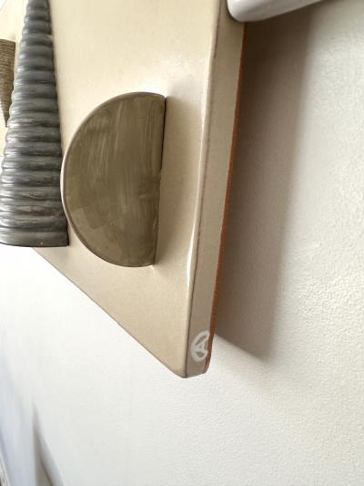 Antonio Cagianelli Large Contemporary Cone Ceramic Mirror by Antonio Cagianelli Italy