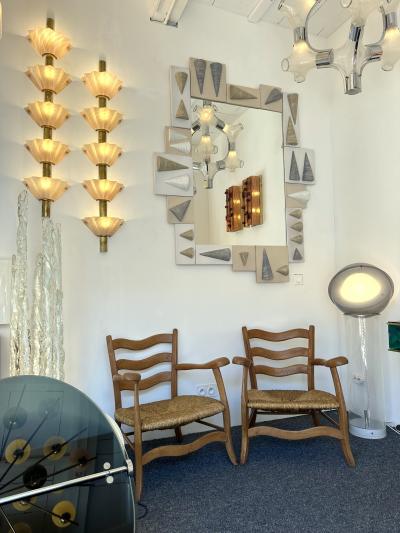 Antonio Cagianelli Large Contemporary Cone Ceramic Mirror by Antonio Cagianelli Italy