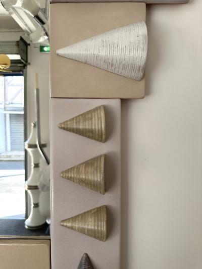Antonio Cagianelli Large Contemporary Cone Ceramic Mirror by Antonio Cagianelli Italy