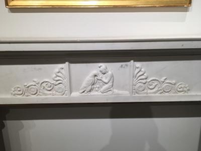 Antonio Canova Figural Marble Mantelpiece