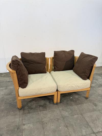 Antonio Citterio Pair of Mozart Lounge Chairs by Antonio Citterio for Flexform Italy