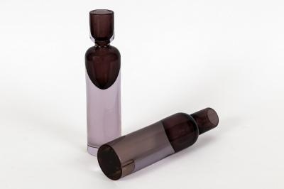 Antonio Da Ros Pair of Modernist Murano Glass Candle Holders By Antonio Da Ros 1960