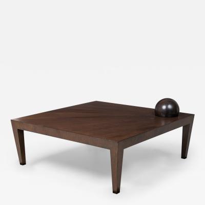 Antonio Fortuna Contemporary American Square Coffee Table with Orb