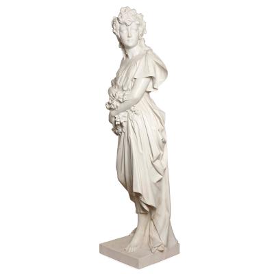 Antonio Frilli Life size marble sculpture of Spring by Antonio Frilli