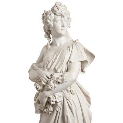 Antonio Frilli Life size marble sculpture of Spring by Antonio Frilli