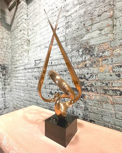 Antonio Gresiaga Kieff Antonio Gresiaga Kieff Abstract Bronze Sculpture 1970