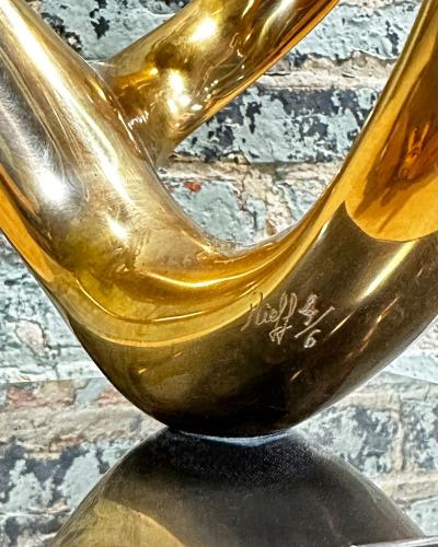 Antonio Gresiaga Kieff Antonio Gresiaga Kieff Abstract Bronze Sculpture 1970