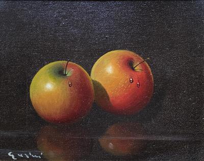 still life with apples