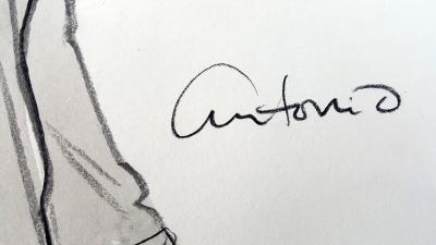 Antonio Lopez Female with Hand in Hair