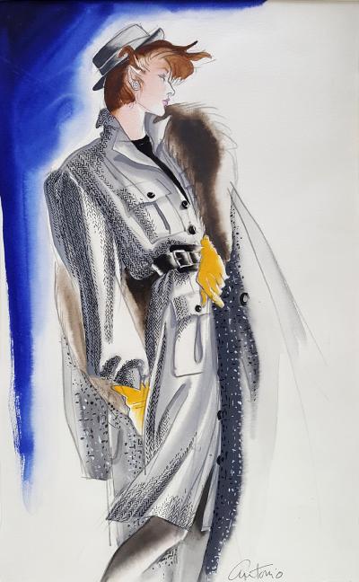 Antonio Lopez Vogue Magazine Fashion Illustration Adel Simpson 1984