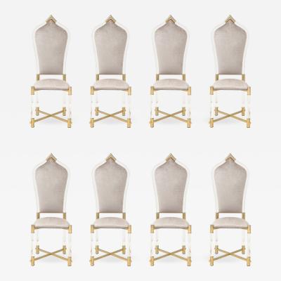 Antonio Pavia Fabulous Rare Set Of Eight Italian Dining Chairs By Antonio Pavia 