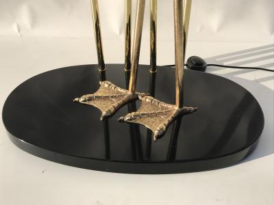 Antonio Pavia Pair of Standing Egret Flamingo Floor Lamps by Antonio Pavia