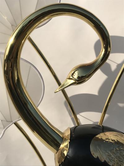 Antonio Pavia Pair of Standing Egret Flamingo Floor Lamps by Antonio Pavia