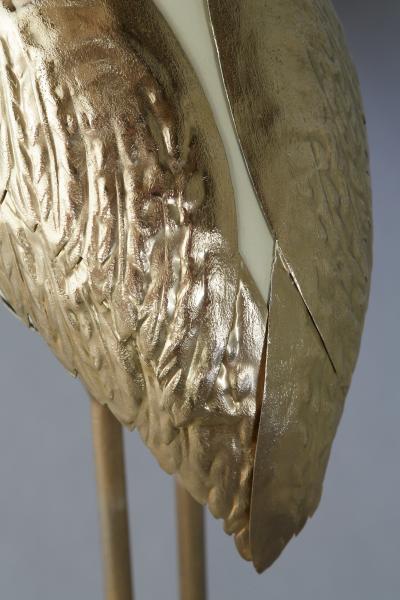 Antonio Pavia Set of Brass Flamingo Crane Sculptures