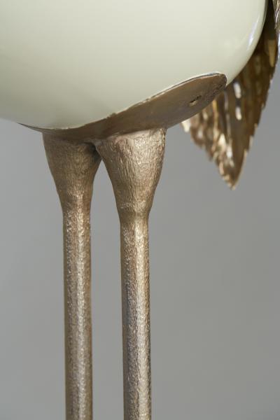 Antonio Pavia Set of Brass Flamingo Crane Sculptures