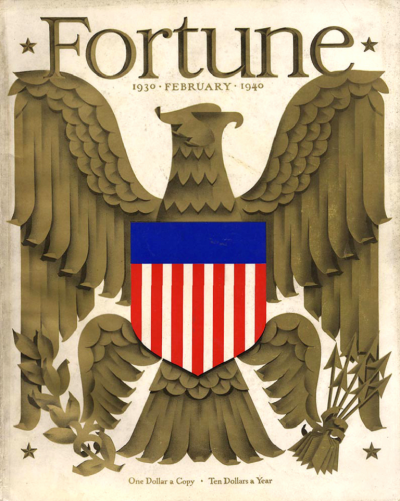 Antonio Petruccelli American Eagle Fortune Magazine Cover Alternate February 1940 1940