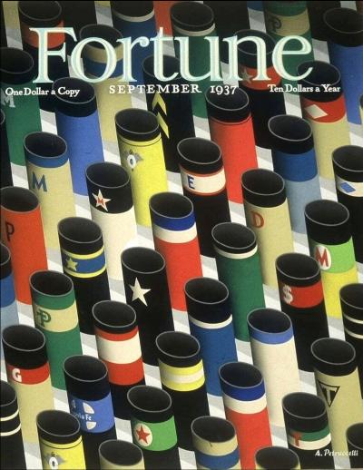 Antonio Petruccelli Fortune Magazine Cover 1937 Original Artwork Exhibited at Met Museum