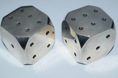 Antonio Pineda Dice Salt and Peppers Sterling Silver Taxco