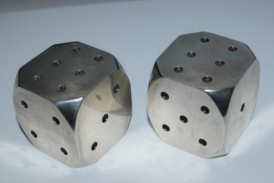 Antonio Pineda Dice Salt and Peppers Sterling Silver Taxco