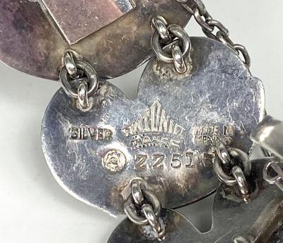 Antonio Pineda Silver and onyx bracelet by Antonio Pineda