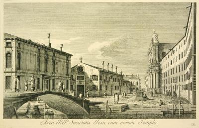 Antonio Visentini View of Venice Area P P Societatis Jesu cum eorum Templo Plate no IX 
