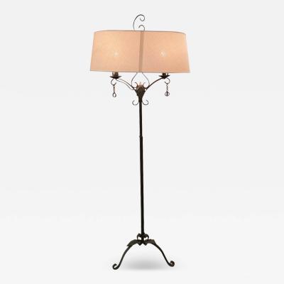 Antti Hakkarainen Antti Hakkarainen Wrought Iron Floor Lamp Mid 20th Century