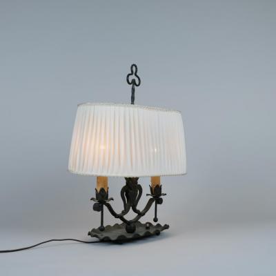 Antti Hakkarainen Antti Hakkarainen Wrought Iron Table Lamp 789 Taidetakamo A Hakkarainen 1930s