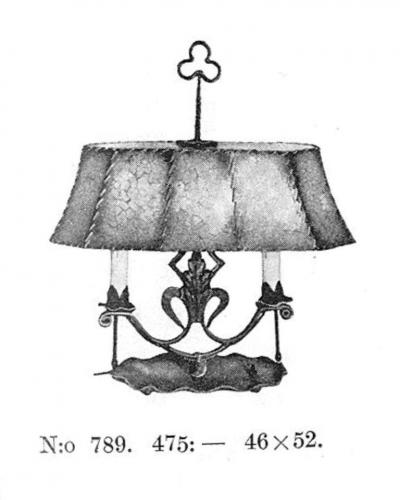 Antti Hakkarainen Antti Hakkarainen Wrought Iron Table Lamp 789 Taidetakamo A Hakkarainen 1930s