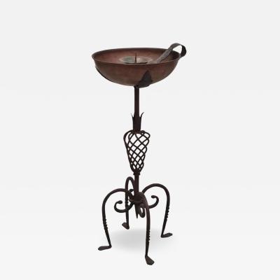 Antti Hakkarainen Decorative Antti Hakkarainen Torch re Birdbath in Wrought Iron and Copper