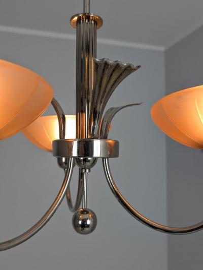 Antti Hakkarainen Delicate Pendant in Nickled Brass Glass 313 3 Antti Hakkarainen Finland 1930s