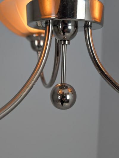 Antti Hakkarainen Delicate Pendant in Nickled Brass Glass 313 3 Antti Hakkarainen Finland 1930s