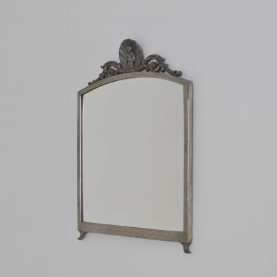 Antti Hakkarainen Nordic Classicm Pewter Wall Mirror Taidetakomo A Hakkarainen 1930s