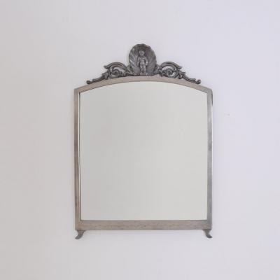 Antti Hakkarainen Nordic Classicm Pewter Wall Mirror Taidetakomo A Hakkarainen 1930s