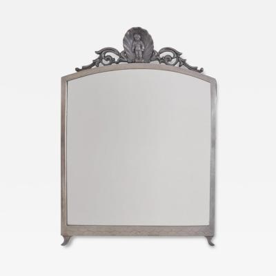 Antti Hakkarainen Nordic Classicm Pewter Wall Mirror Taidetakomo A Hakkarainen 1930s