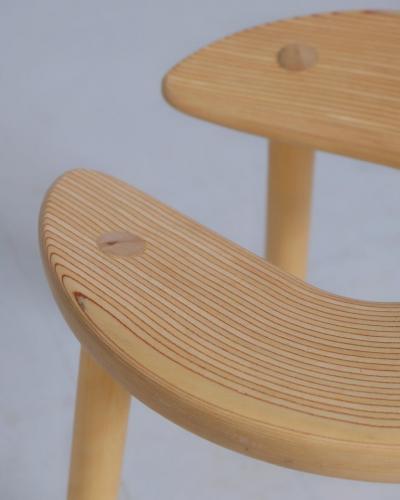 Antti Nurmesniemi Iconic Antti Nurmesniemi Sauna Horseshoe Stool for Palace Hotel Helsinki 1952