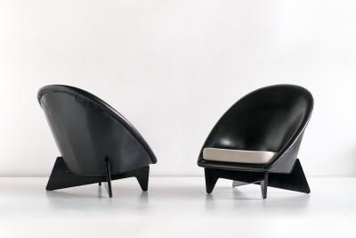 Antti Nurmesniemi Pair of Antti Nurmesniemi Lounge Chairs Designed for Hotel Palace Finland 1952