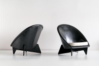 Antti Nurmesniemi Pair of Antti Nurmesniemi Lounge Chairs Designed for Hotel Palace Finland 1952