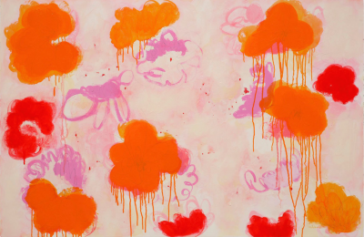 Anya Spielman Effloresce Abstract painting 2009