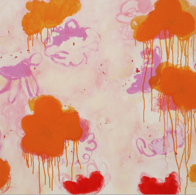 Anya Spielman Effloresce Abstract painting 2009