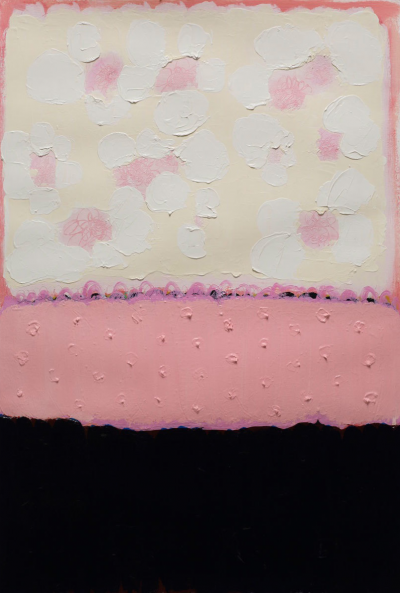 Anya Spielman Ice Blossoms Abstract painting 2010
