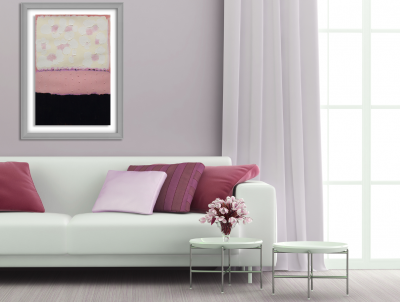 Anya Spielman Ice Blossoms Abstract painting 2010